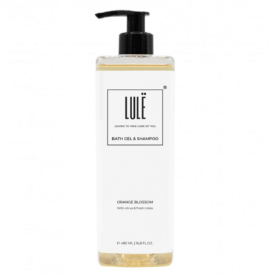 24 Bottles of LULE Bath Gel and Shampoo 480ml